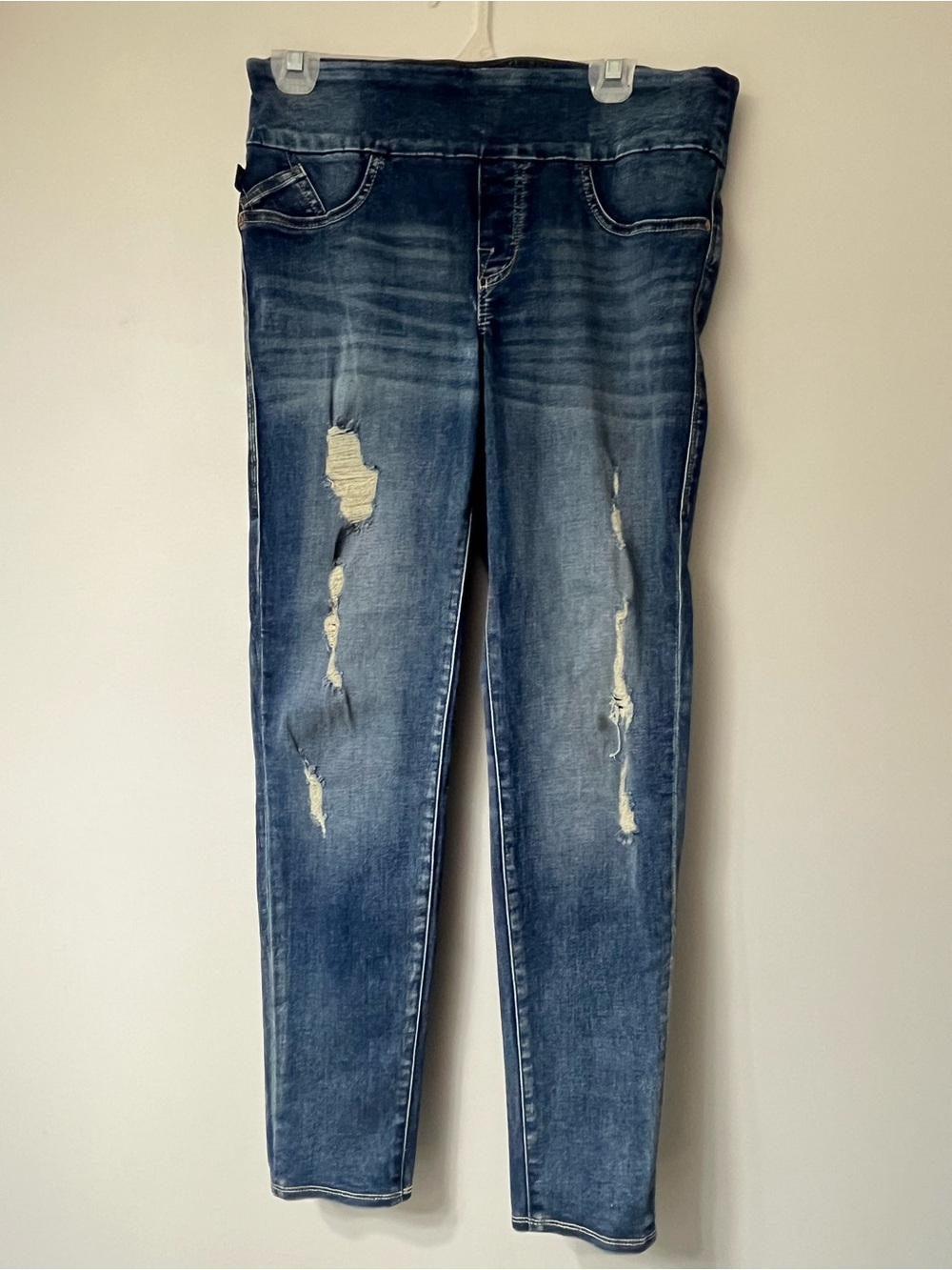 Rock & Republic Fever DenimRX Lime Dark Blue Jeggings Comfy Stretchy